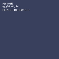 #38405E - Pickled Bluewood Color Image